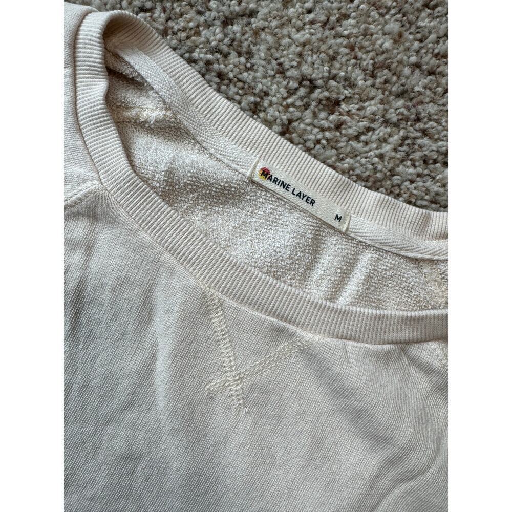 Marine Layer Vintage Terry sweatshirt women’s medium, cropped styling - Picture 4 of 10